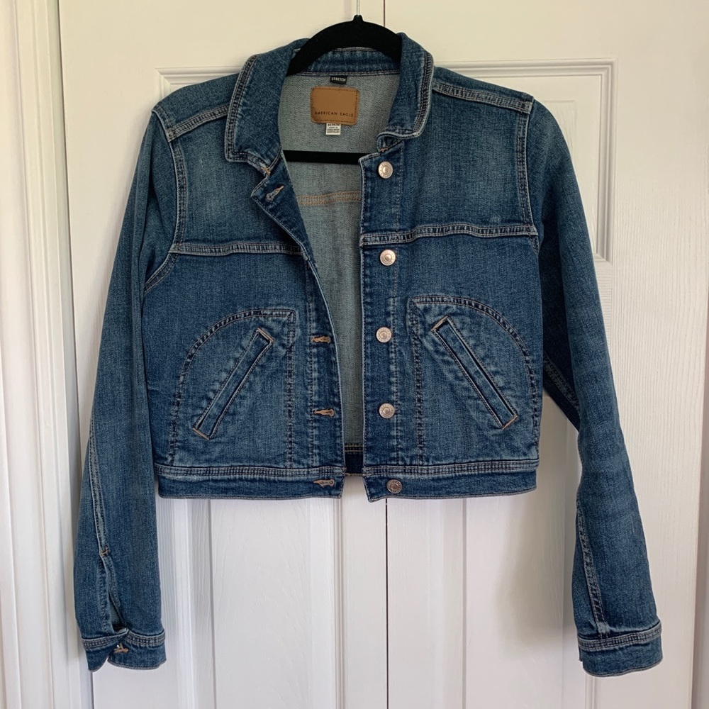 American Eagle Cropped Jean Jacket